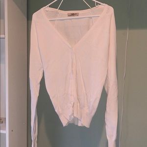 White cardigan